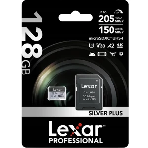 Karta pamięci Lexar Professional SILVER PLUS High-Performance microSDXC 128GB
