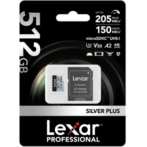 Karta pamięci Lexar Professional SILVER PLUS High-Performance microSDXC 512GB 