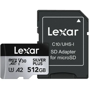 Karta pamięci Lexar Professional SILVER PLUS High-Performance microSDXC 512GB 