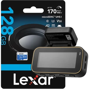 Kamera samochodowa 70mai A810 Lite 4K + karta Lexar microSDXC Blue Plus 128GB + adapter SD