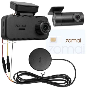 Kamera samochodowa 70mai A810 Lite 4K + kamera tylna 70mai RC21 + Hardwire Kit 70mai UP04 4G SIM