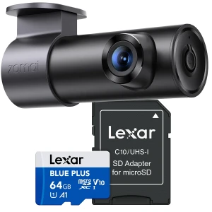 Kamera samochodowa 70mai M310 Plus 3K + karta Lexar microSDXC Blue Plus 64GB + adapter SD