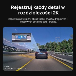 Kamera samochodowa 70mai M310 Plus 2K + karta Lexar microSDXC Blue Plus 64GB + adapter SD