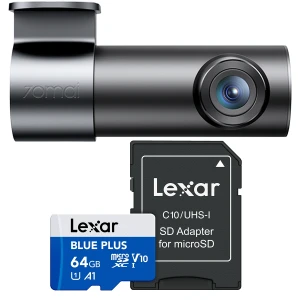 Kamera samochodowa 70mai M310 Plus 2K + karta Lexar microSDXC Blue Plus 64GB + adapter SD