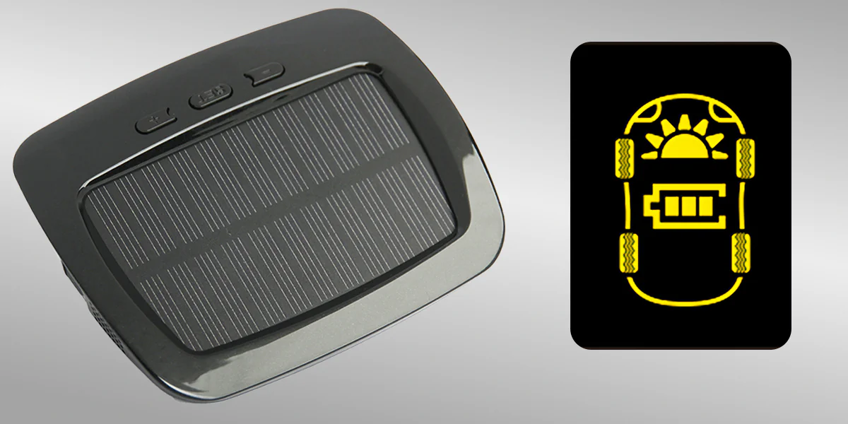 panel solarny i wskażnik baterii