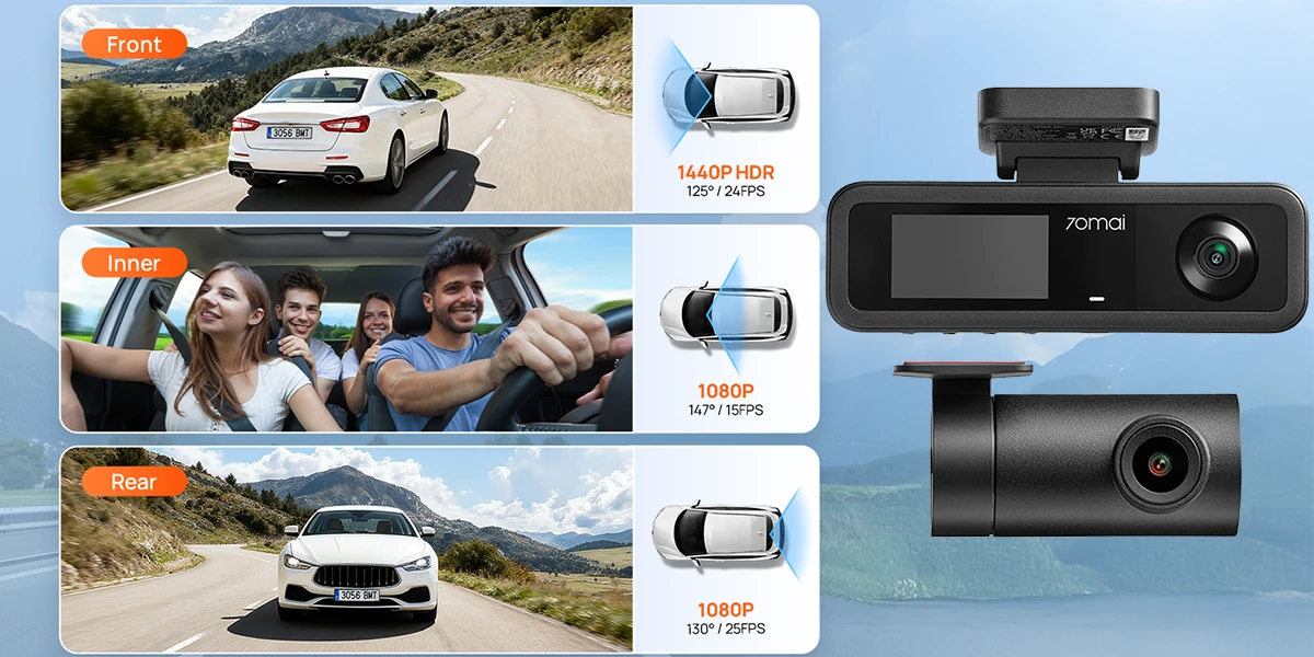 kamera samochodowa 70mai T400